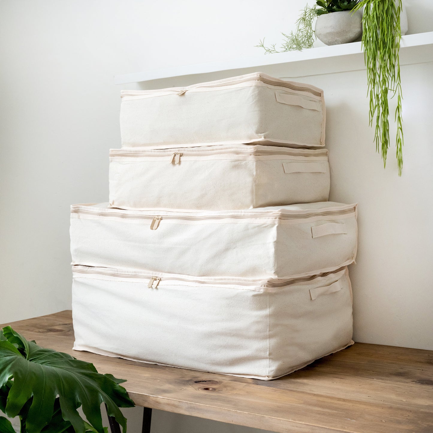 LUSH 10oz Extra Thick Pure Natural Cotton Storage Bags - 3 Pack - (Small X 1 + Medium X 1 + Large X 1) - Rackshop Australia